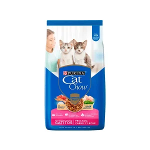 Cat Chow para Gatitos Kitten sabor Pescado, Carne y Leche