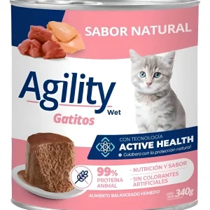 Lata agility gatitos sabor natural